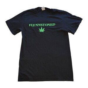 🌿 Flynnstoned Black Short-Sleeved T-shirt 🌿